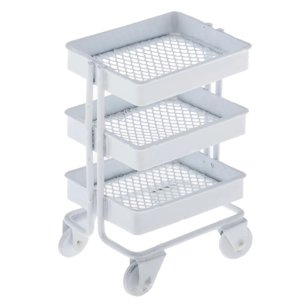 Pink And White Dollhouse Furniture Storage Shelf F53910