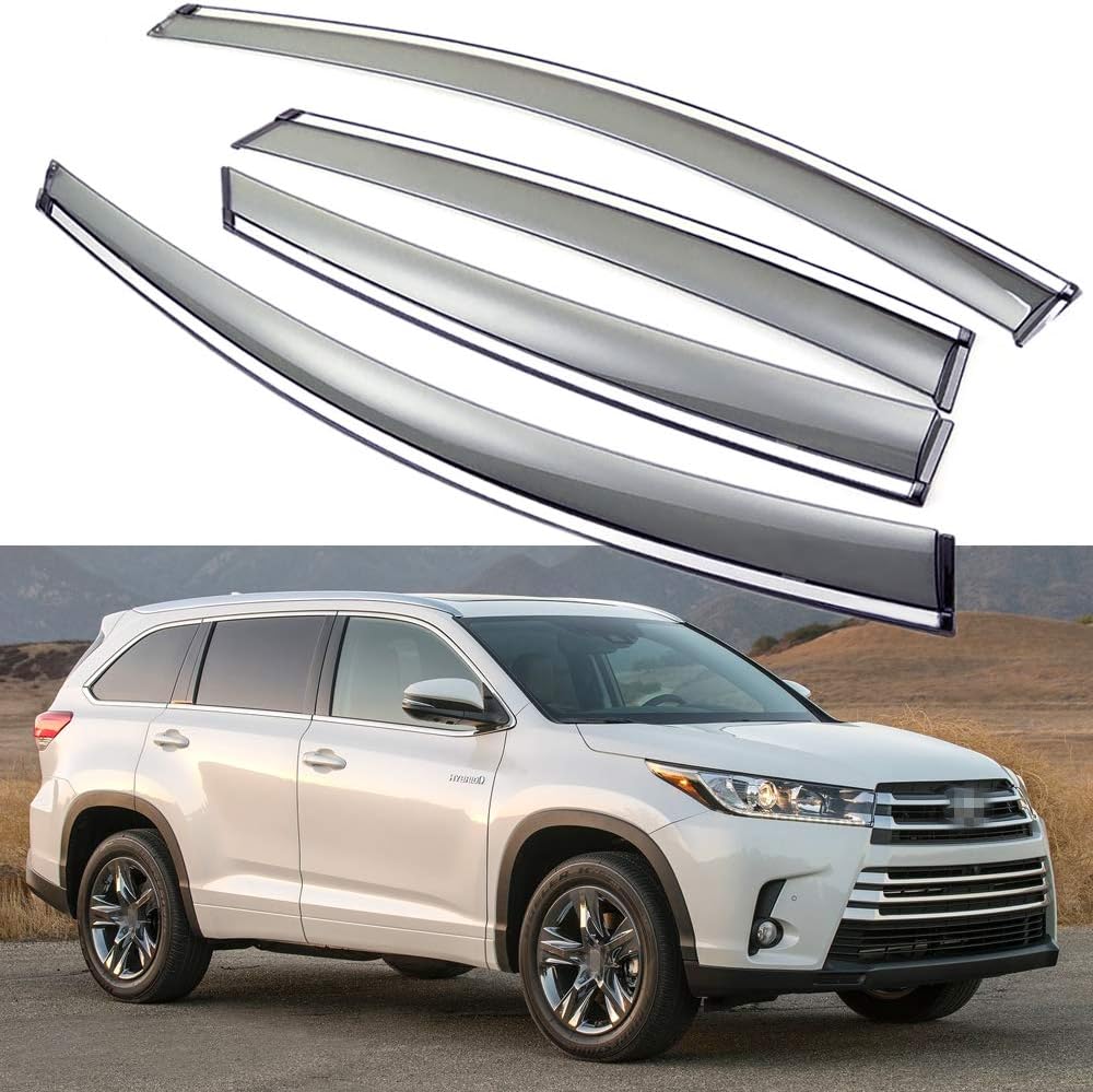 Car Window Visor Vent Shade Deflector Sun/Rain/Fog Guards H202