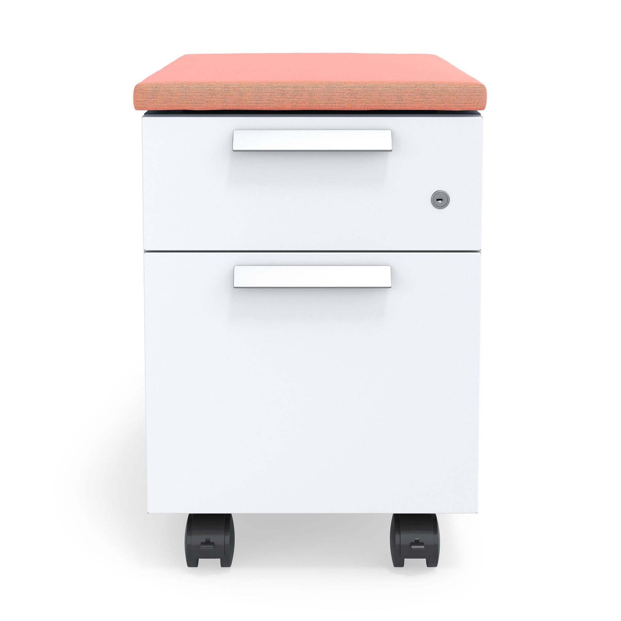 Salmon 2-Drawer Mobile Pedestal H313