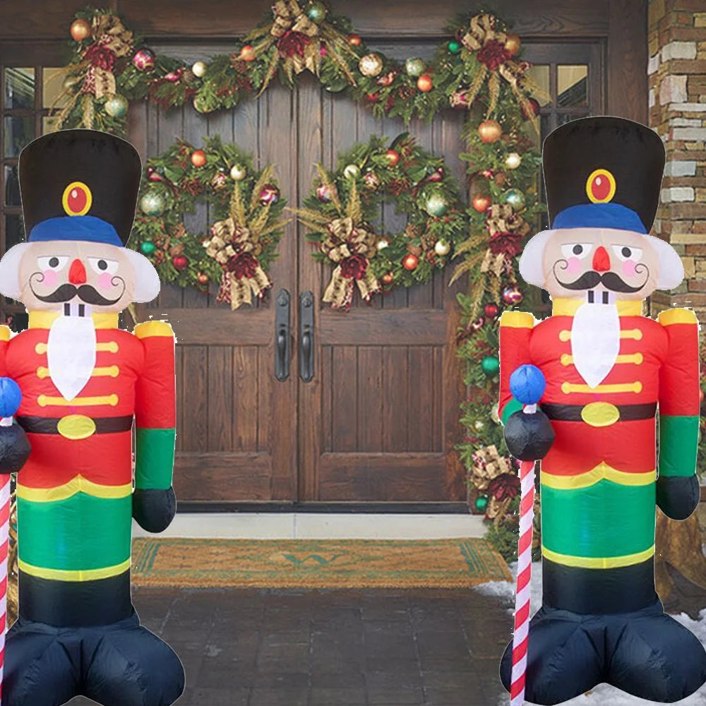 8 Ft Nutcracker Christmas Inflatable Yard Decoration Y982