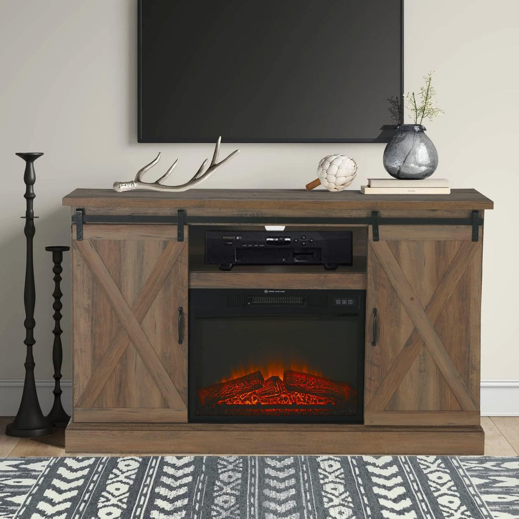 Corner Fireplace TV Stand with Electric Fireplace I94720