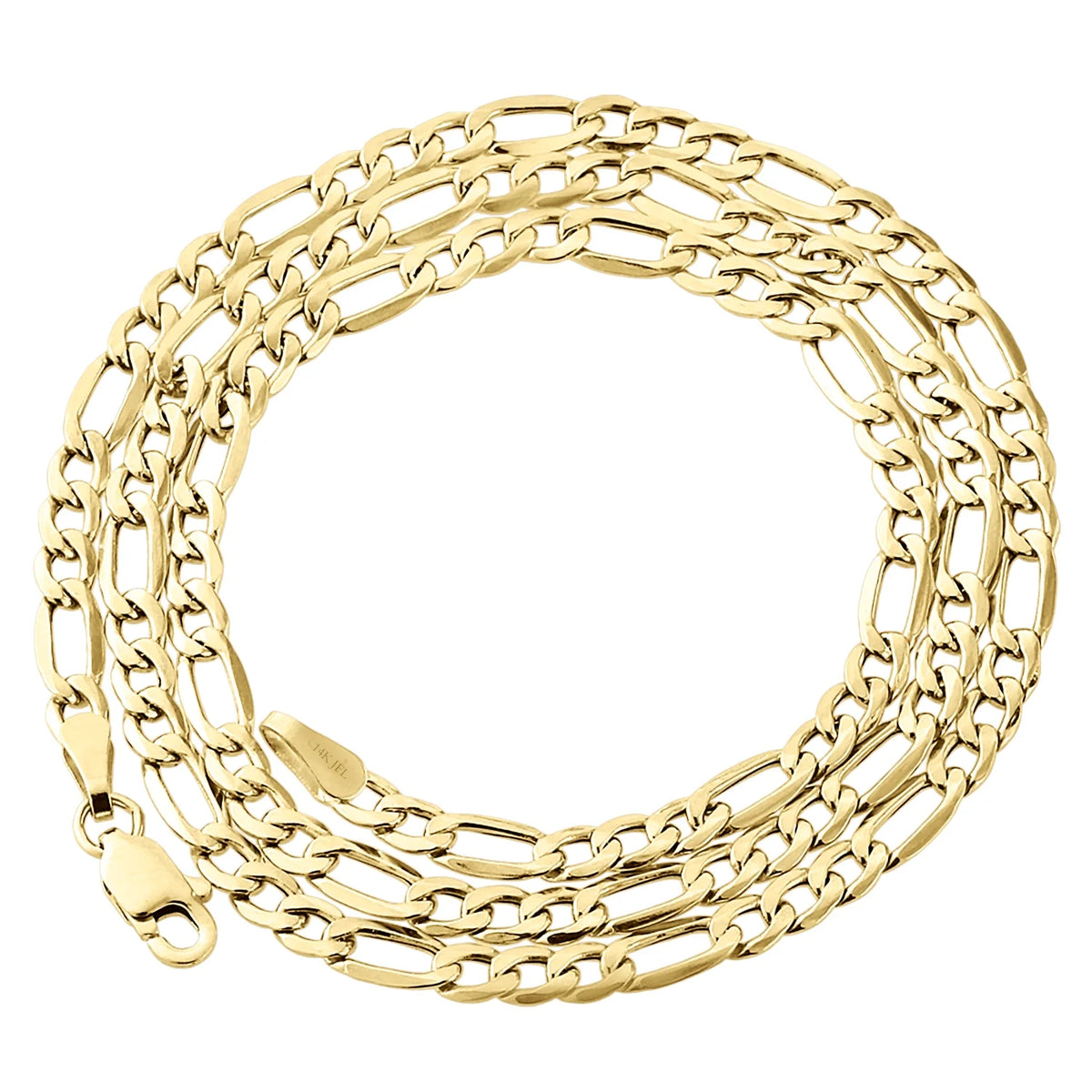 14K Yellow Gold Figaro Link Chain Necklace 24 Inch G6333