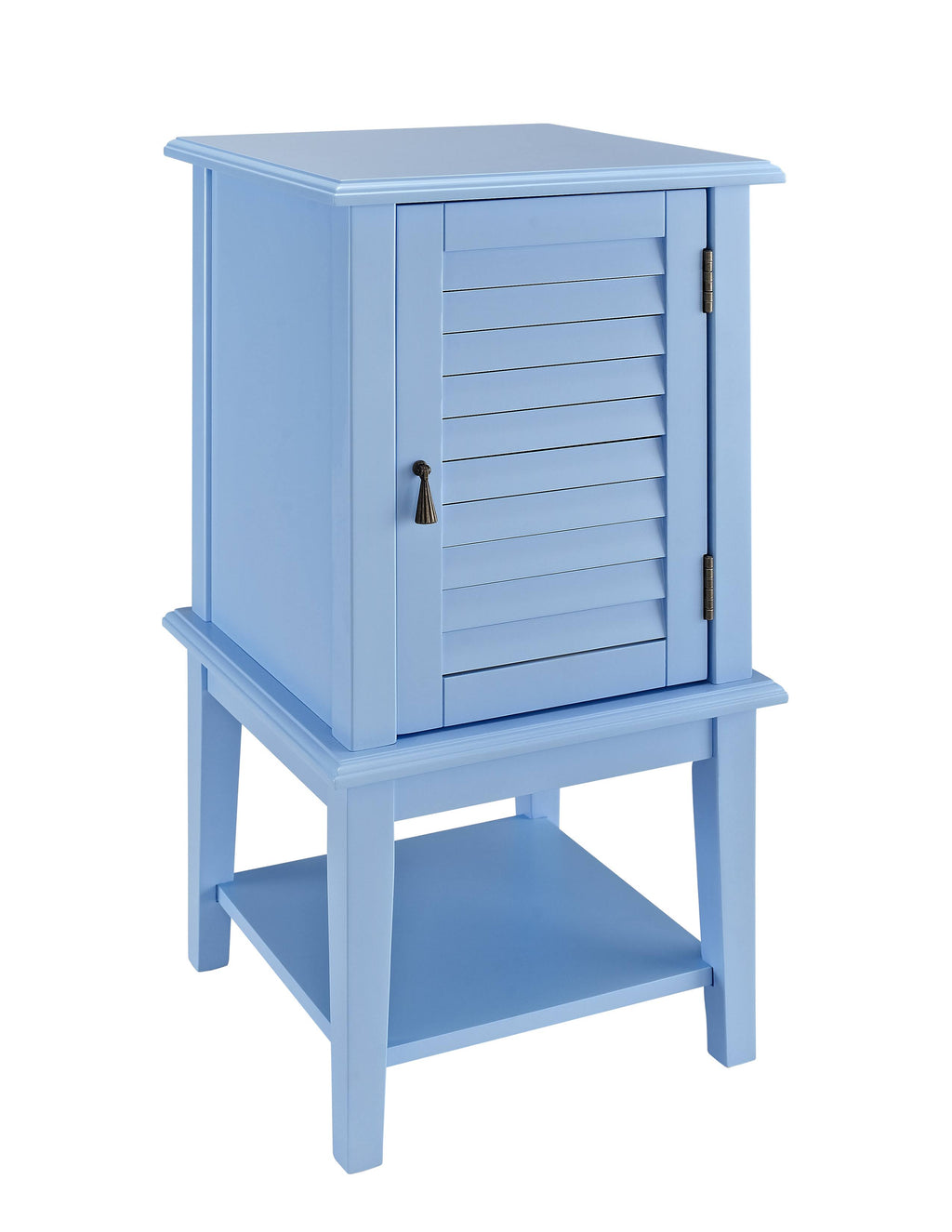 Ocean Blue Shutter Door Table W466