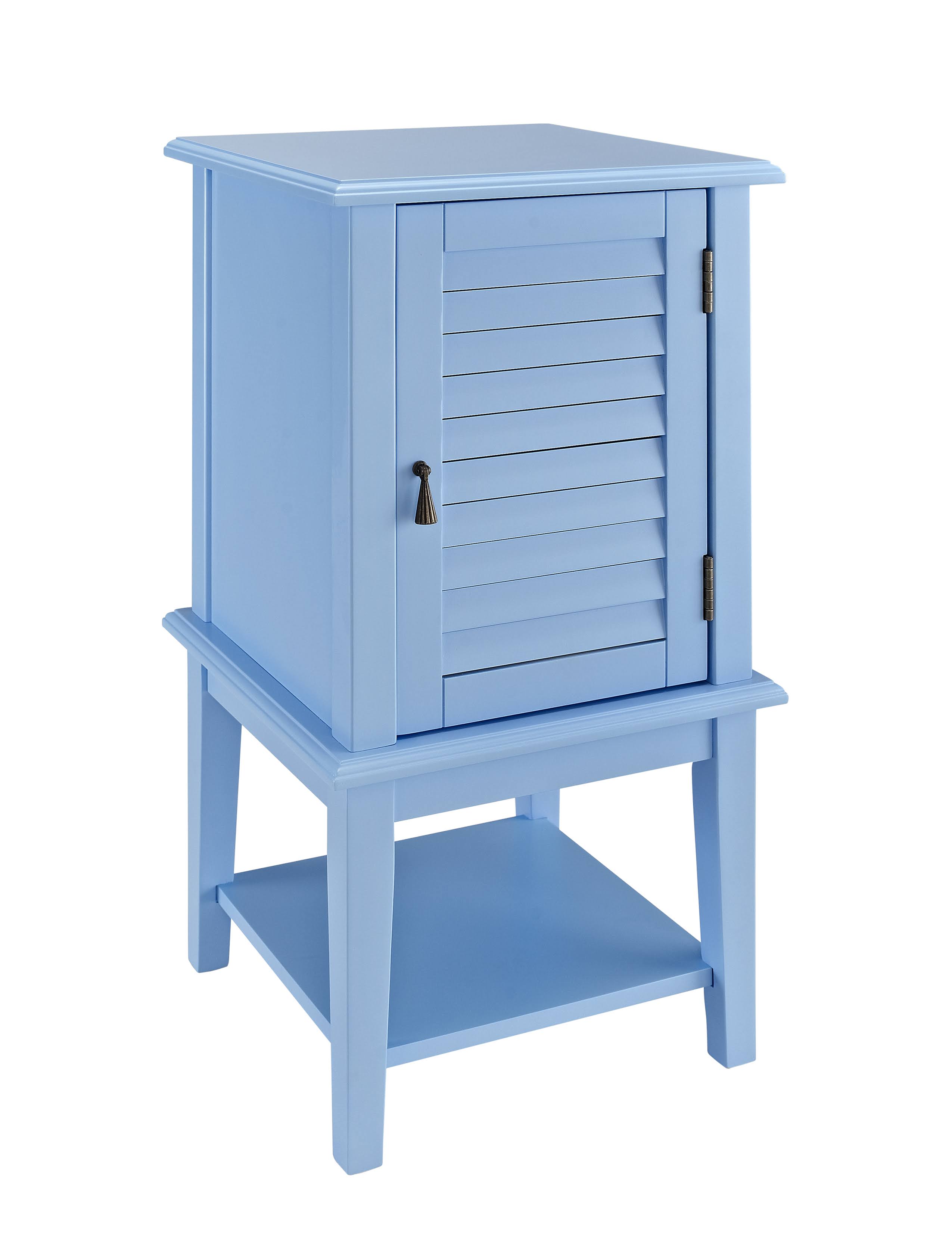 Ocean Blue Shutter Door Table W466