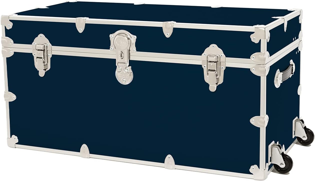 Black Dorm Armor Trunk with Removable Wheels V4342