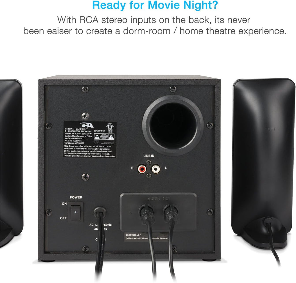 2.1 Bluetooth Subwoofer Speaker System, Pack of 2 G335377