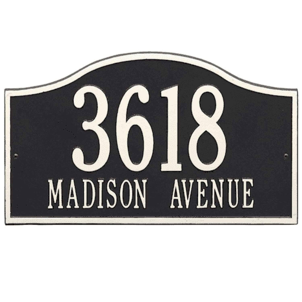 Arch Marker - Standard Lawn - Two Line in Oil Rubbed Bronze X337