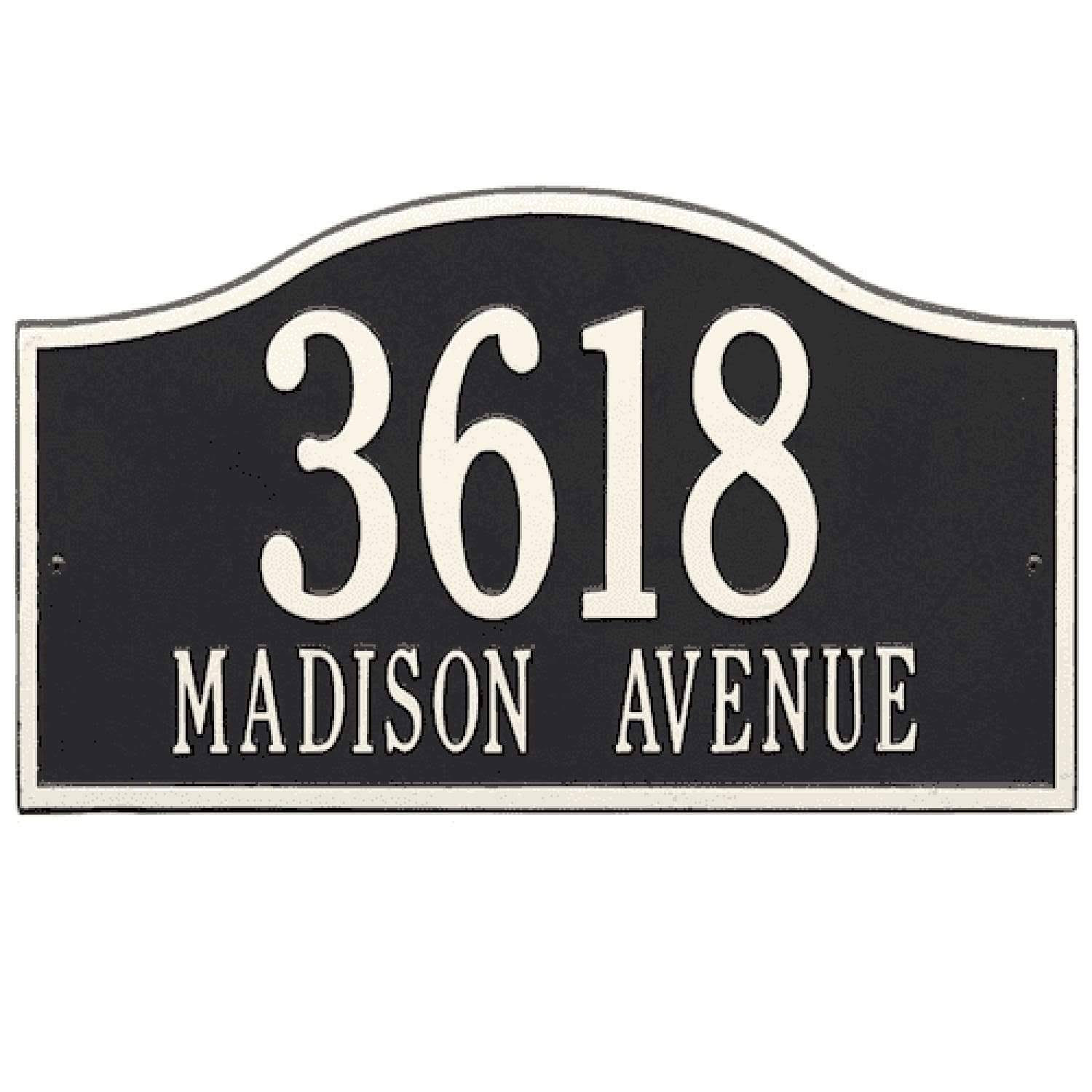 Arch Marker - Standard Lawn - Two Line in Oil Rubbed Bronze X337