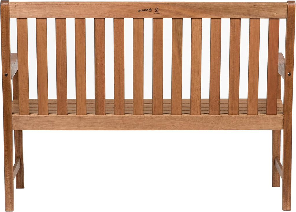 Light Brown Eucalyptus Wood Patio Bench V9290