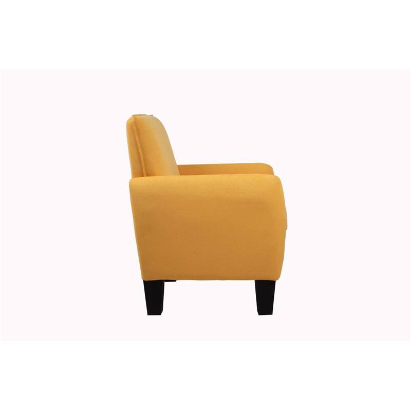 Yellow Linen Accent Arm Chair T468440