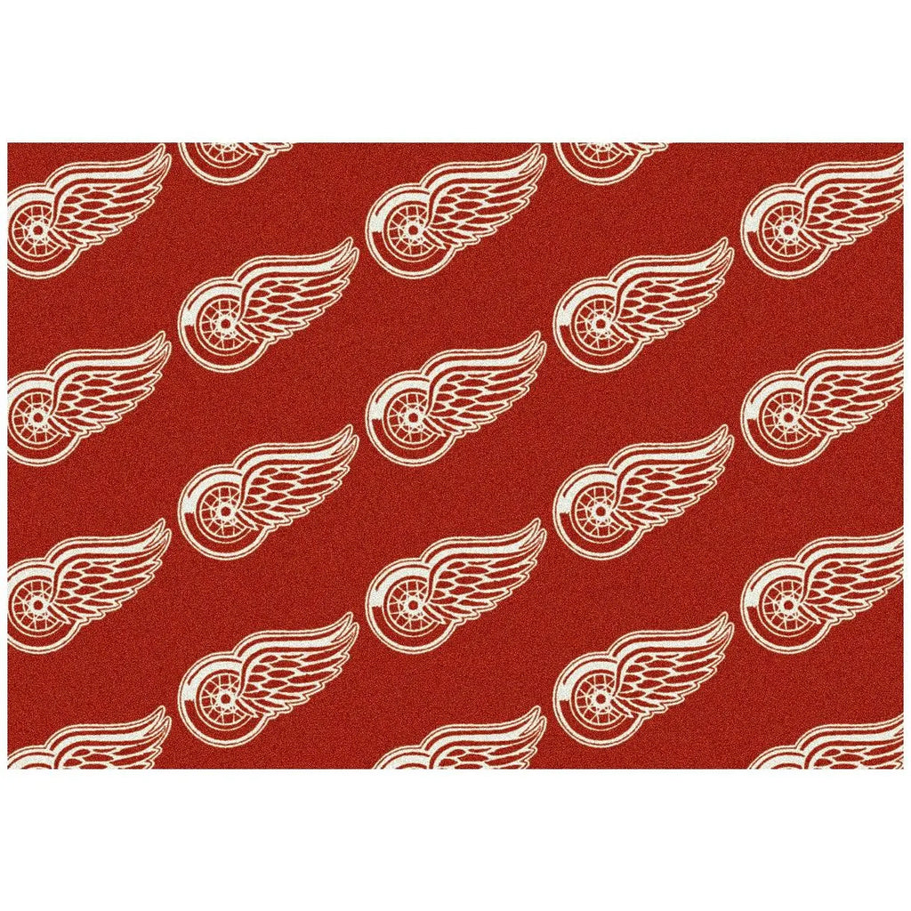 NHL Detroit Redwings Repeat Rug S3246