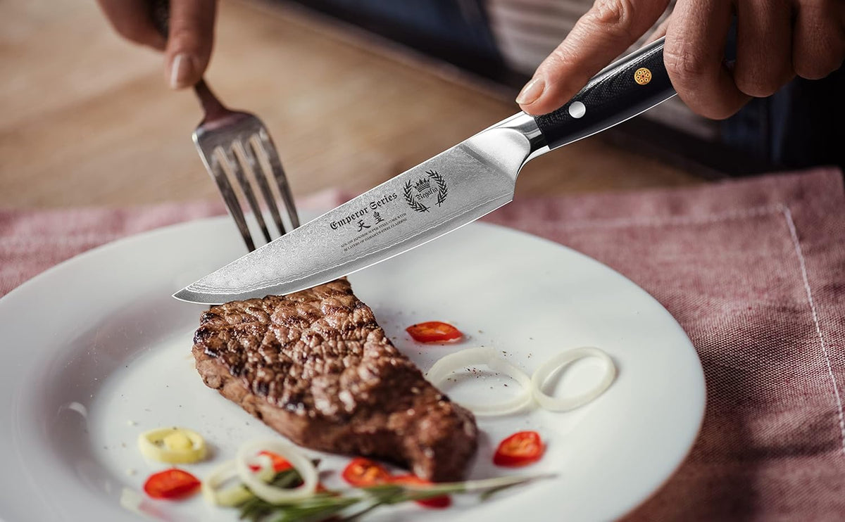 Santoku Chef Knife 7 inch with G-10 Ergonomic Handle C4504