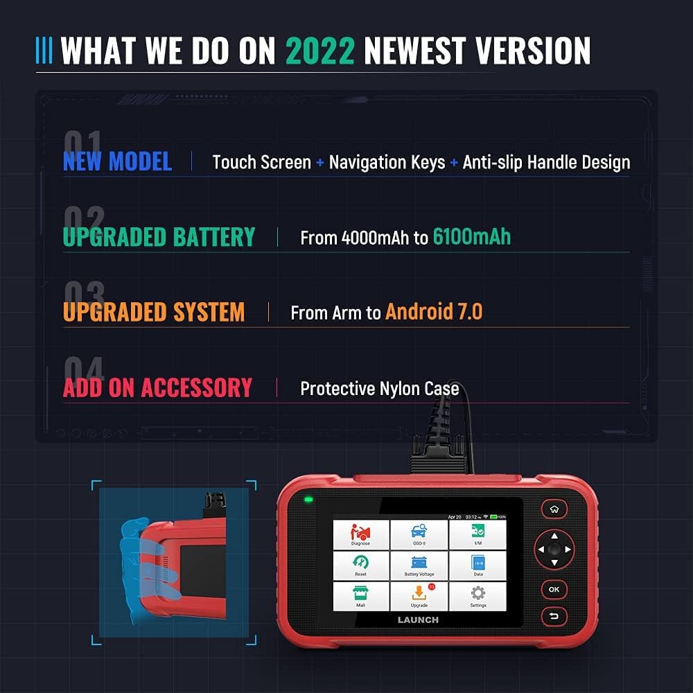 OBD2 Scanner Car Code Reader Scan Tool with 5 Touchscreen W475791