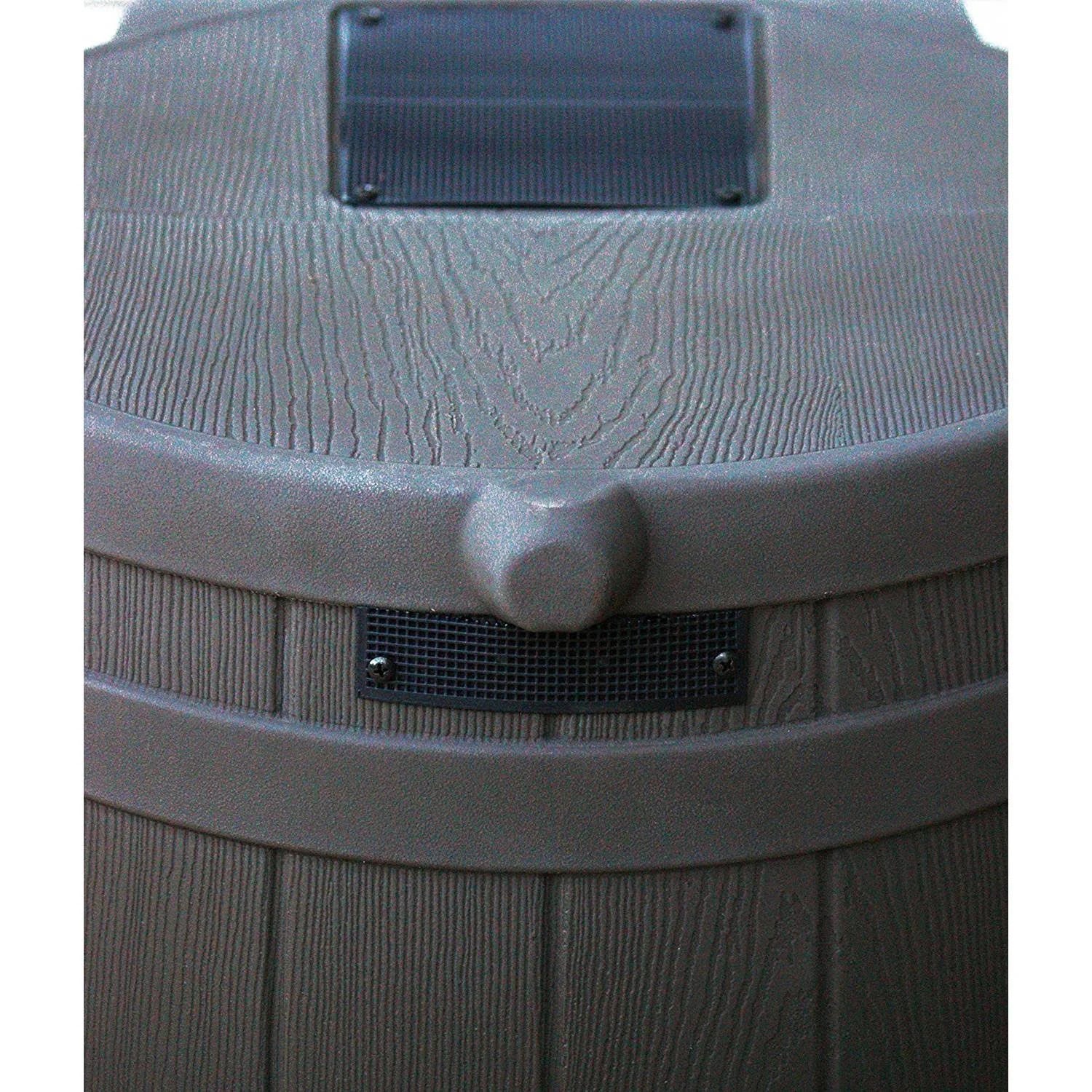 50 Gallon Plastic Rain Barrel with Brass Spigot (5 Pack) Q48465