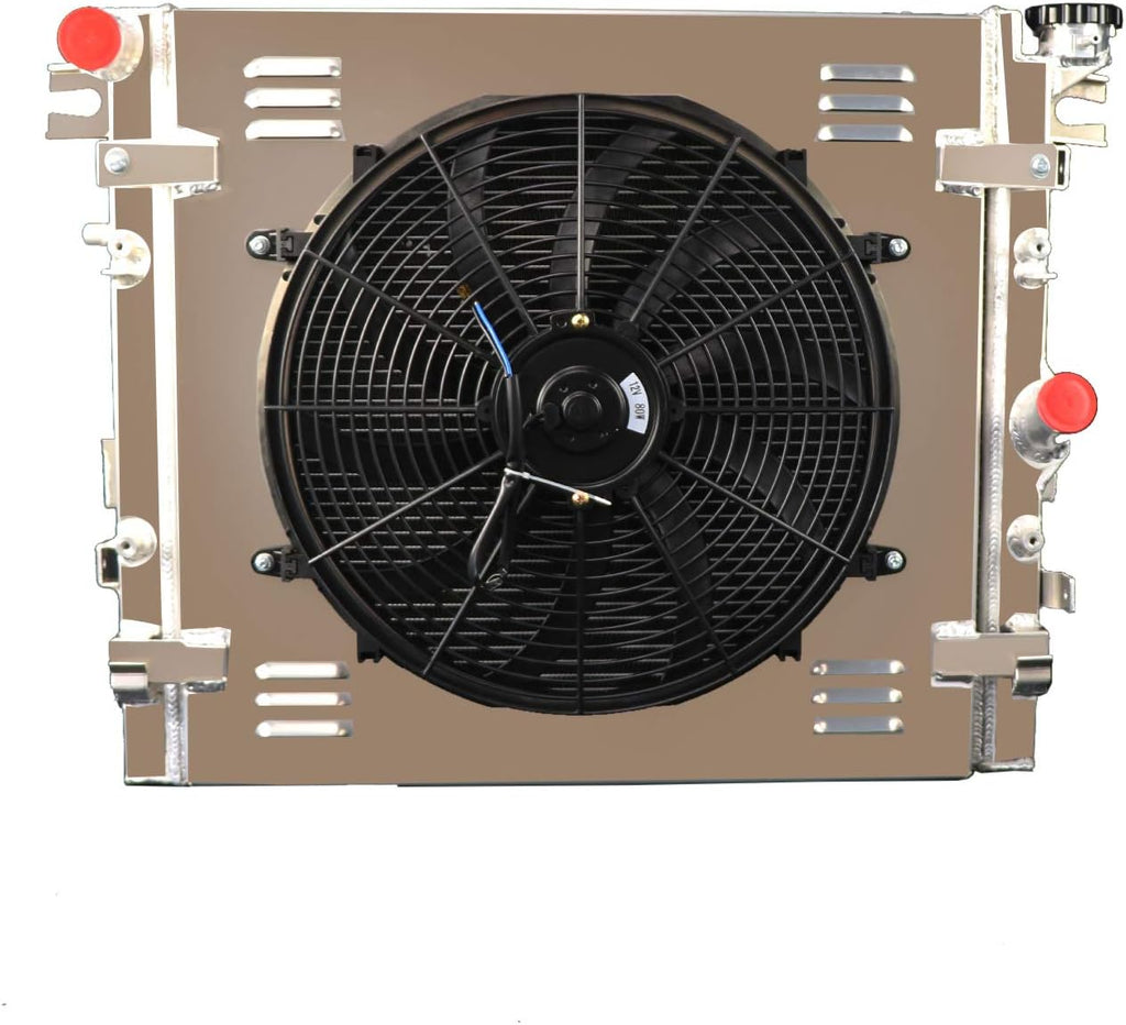 2 Row All Aluminum Radiator with Shroud Fan and Relay U702927