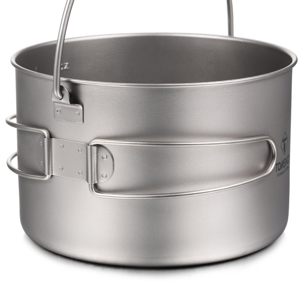 Titanium Camping Cookware with Lid Q18217