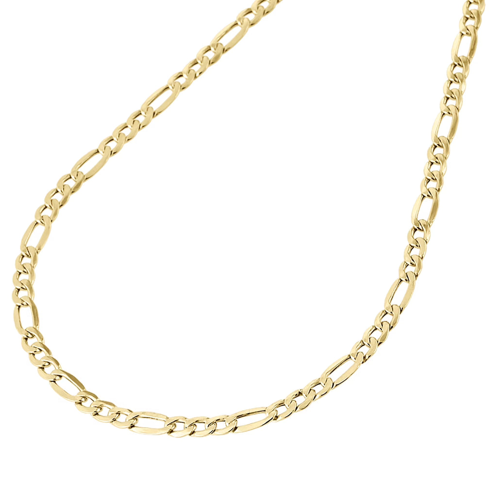 14K Yellow Gold Figaro Link Chain Necklace 24 Inch G6333