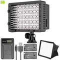 Neewer CN 160 LED Digital Camera Video Lighting Kit Dimmable LED Video Light Diffuser Rechargeable Battery with W800