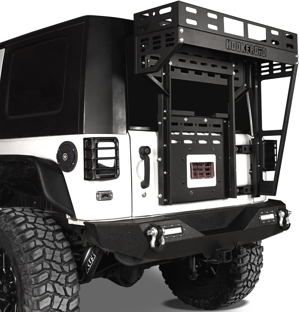 Tailgate Basket Rear Cargo Rack System with Reinforced Tailgate Hinge Kit R9929