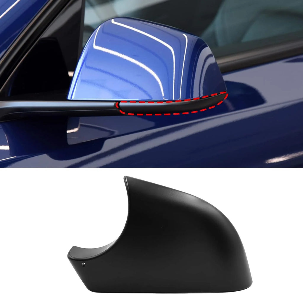 Left Side Rearview Mirror Cover Lower Holder Black For 2020-2023 Tesla Model Y O353463