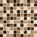 Multi Glass and Natural Stone Mosaic Tile R79561