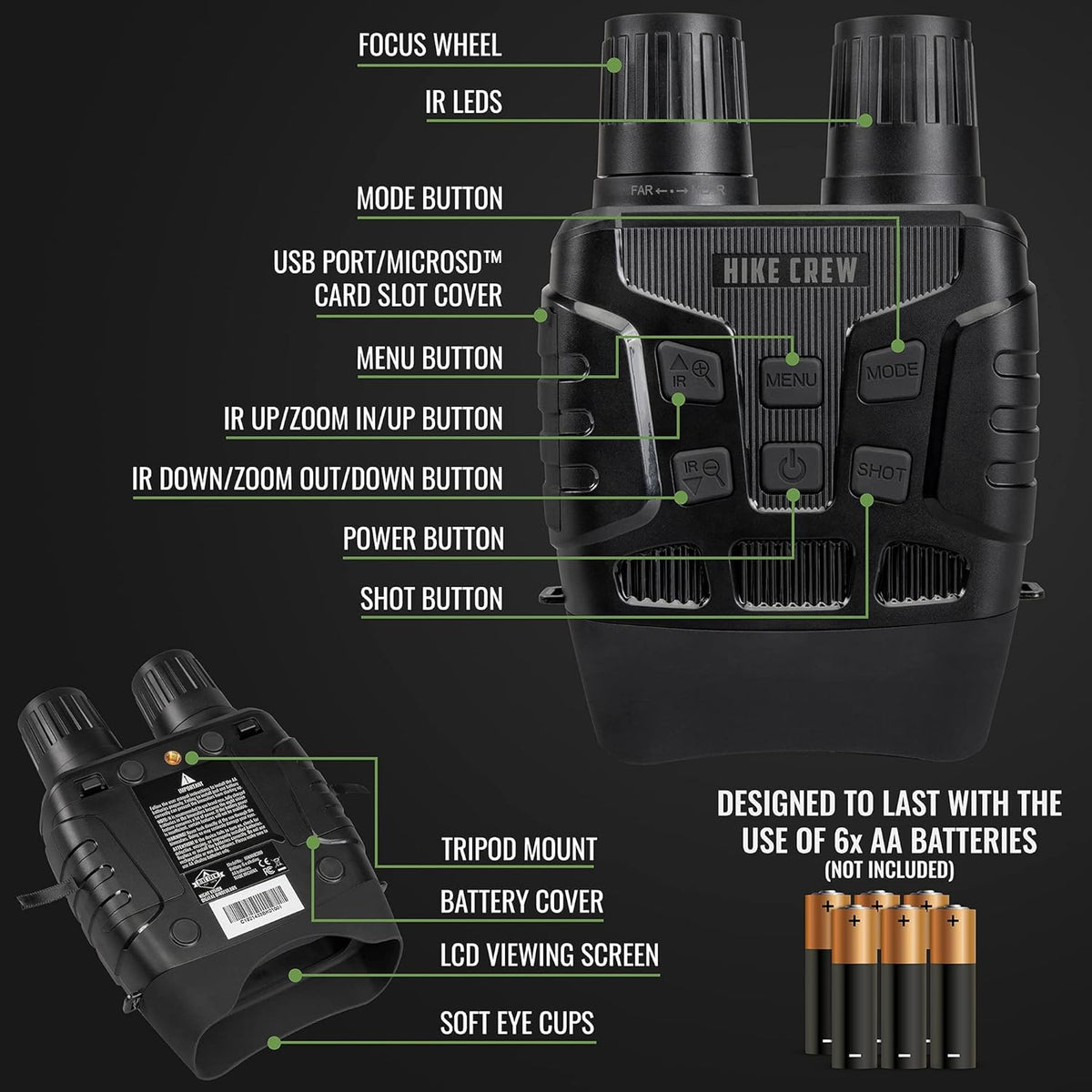 Night Vision Binoculars with LCD Screen P12686