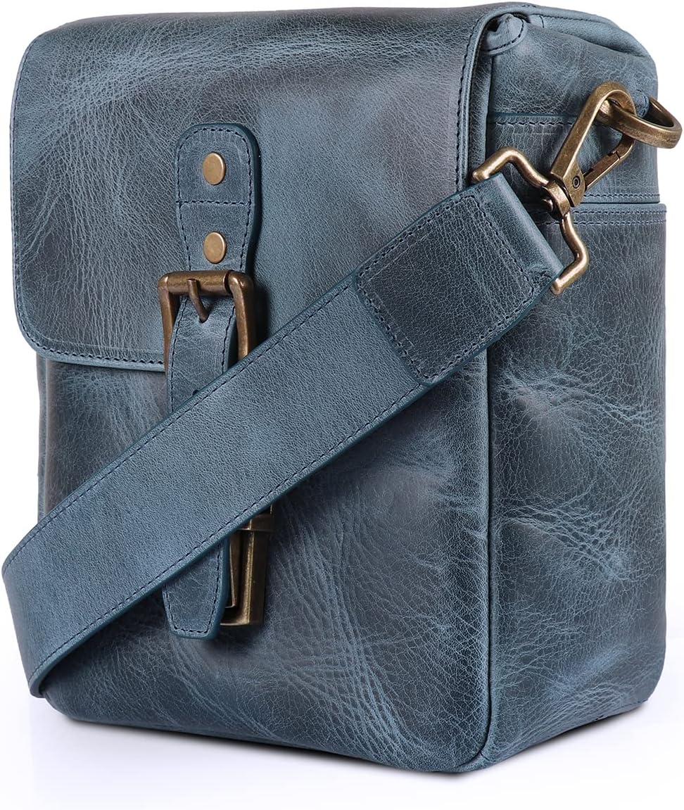Genuine Leather Camera Messenger Bag V941