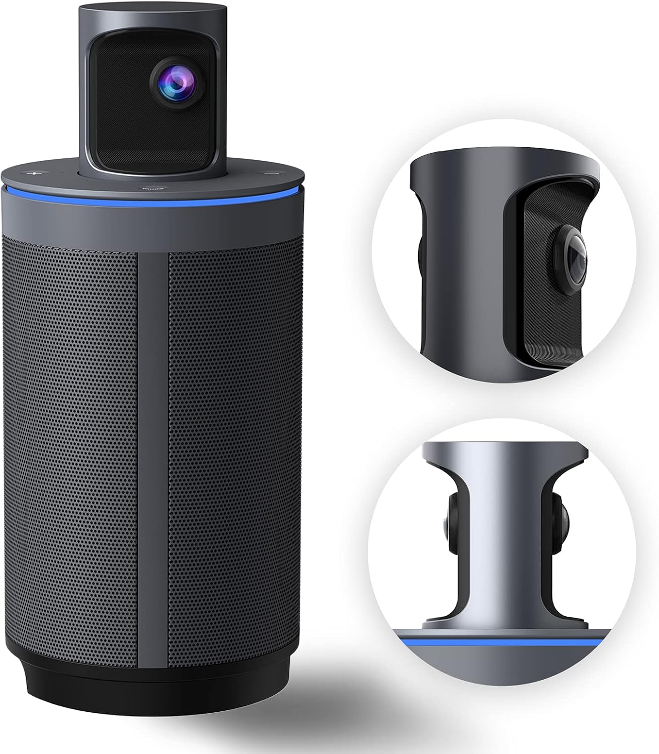 8K 360-Degree Video Conference Camera with 8 Noise-Cancelling Microphones and Speaker P2421