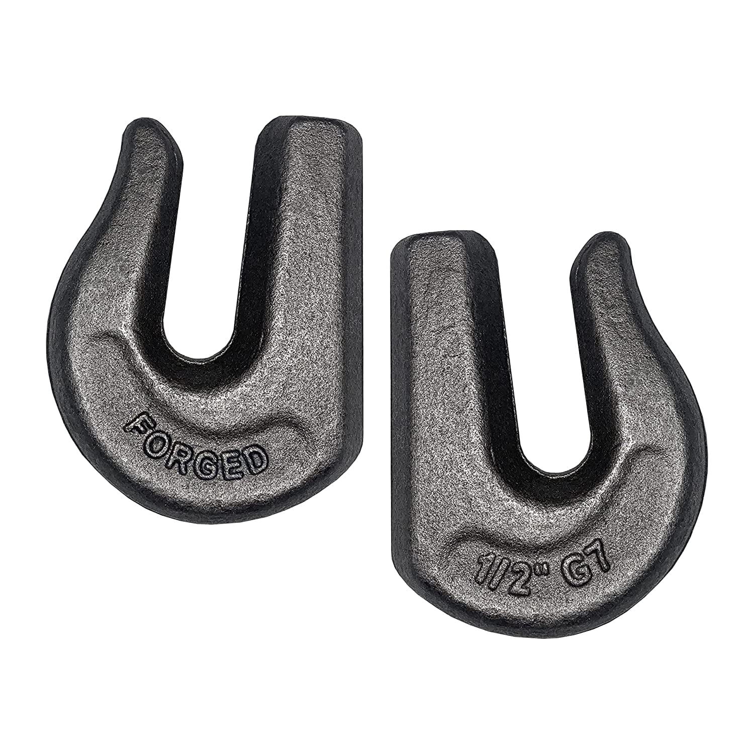 2 Pack Heavy Duty 1/2" Weld On Grab Hook, Grade 70 Clevis Chain Hook U285922