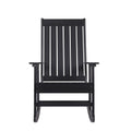 Black Tek-Wood Adirondack Rocker Chair L64412