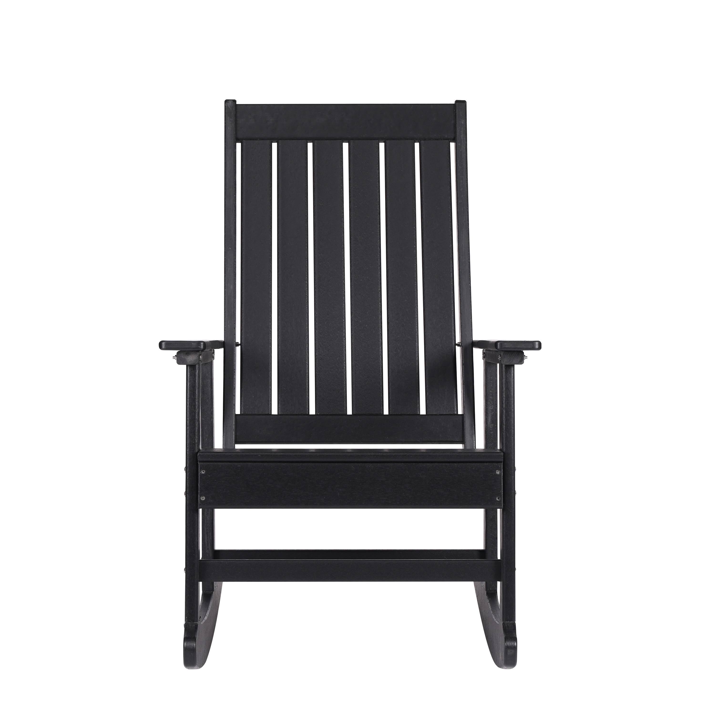 Black Tek-Wood Adirondack Rocker Chair L64412