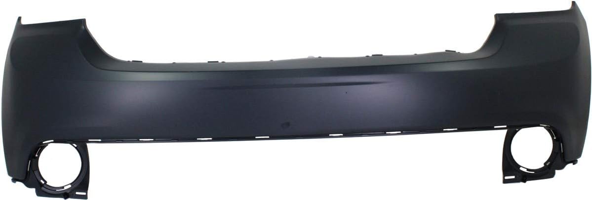 Front Bumper Cover Set of 2 Primed Plastic with Fog Light Holes F4474