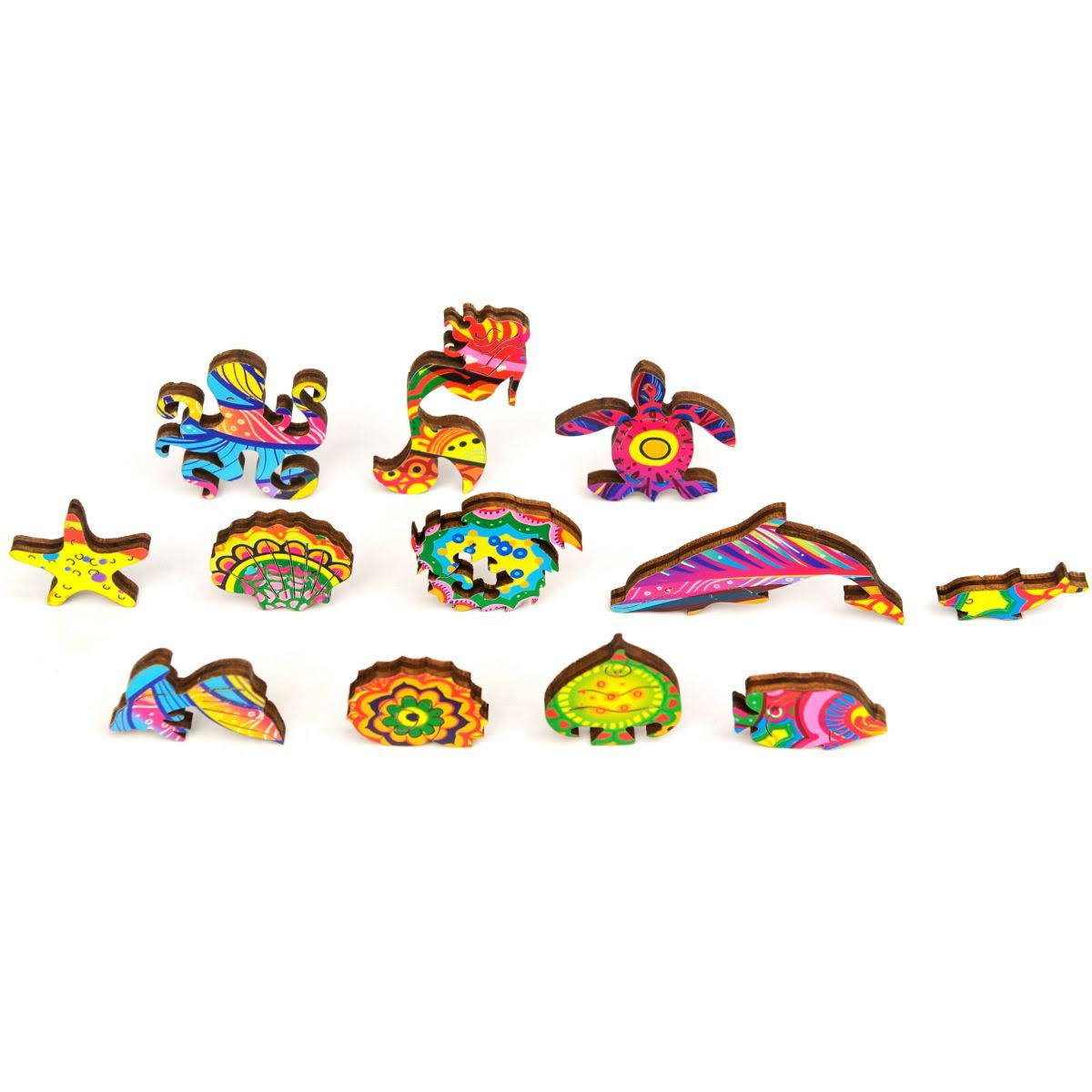 Wooden Jigsaw Puzzle, 12.6 x 9.6 in K134