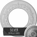 Salem Ceiling Medallion, Hand-Painted Silver L3357