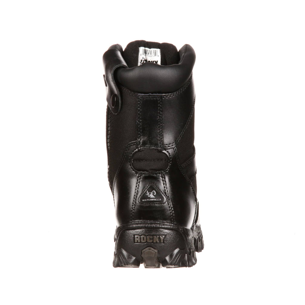Black 8 inch Alpha Force Work Boots D405
