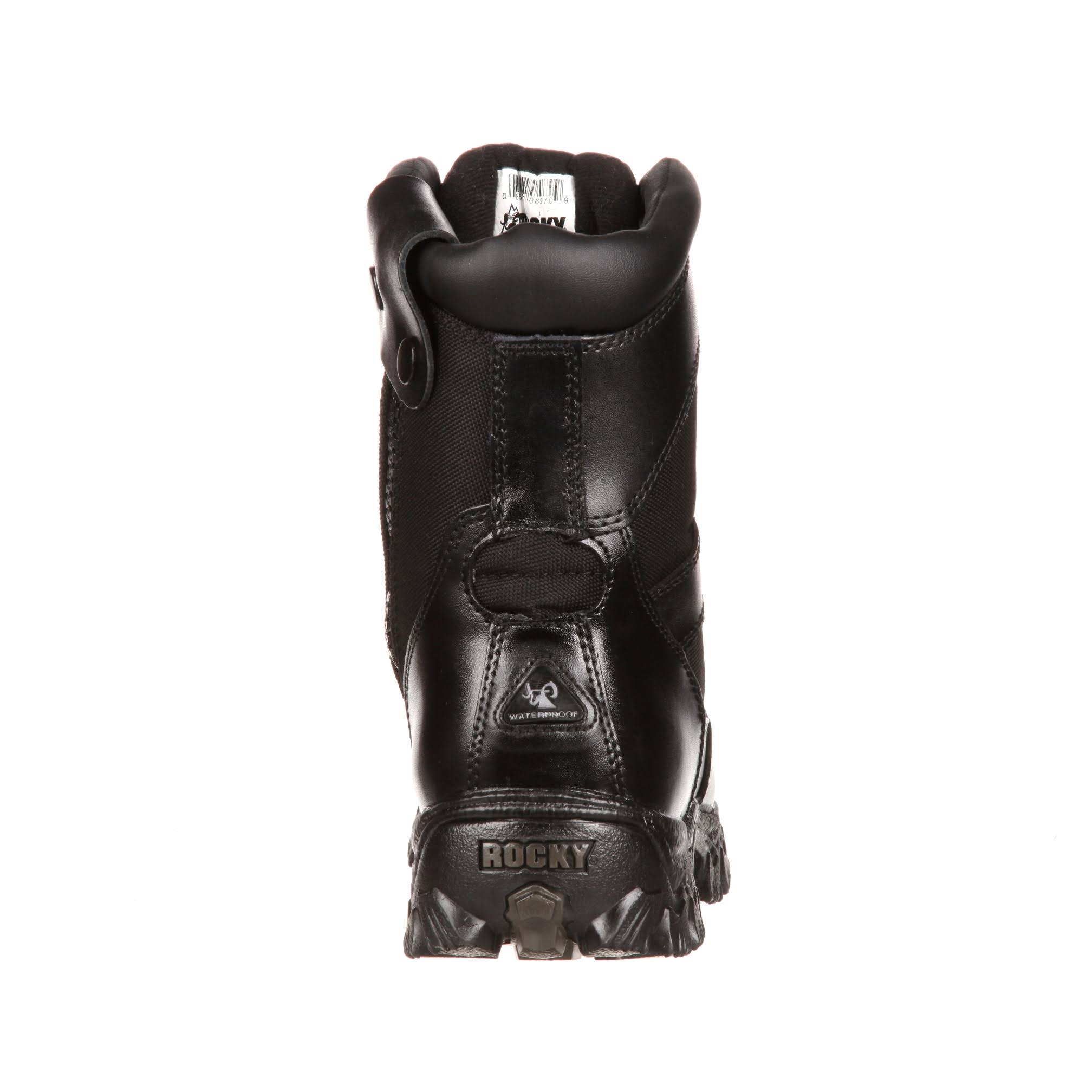 Black 8 inch Alpha Force Work Boots D405