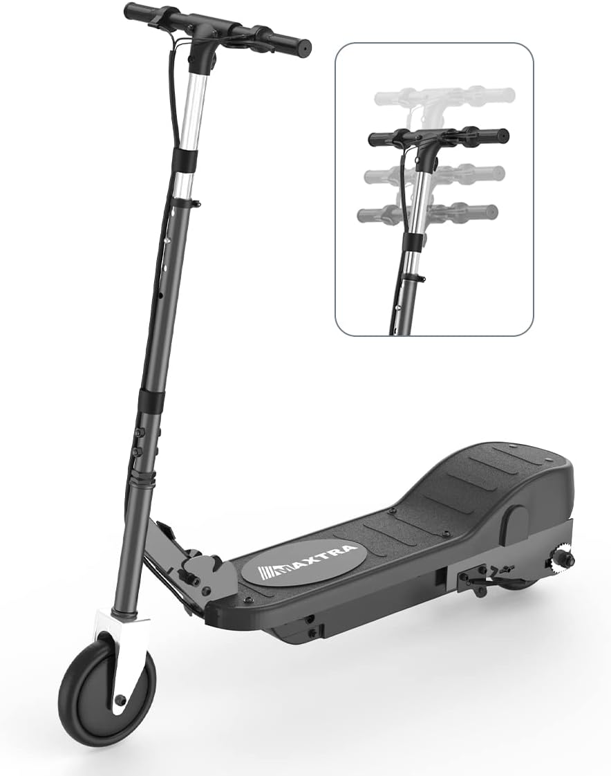 Electric Scooter, Foldable, Adjustable Height, 10mph, 155lbs Max Load A5603