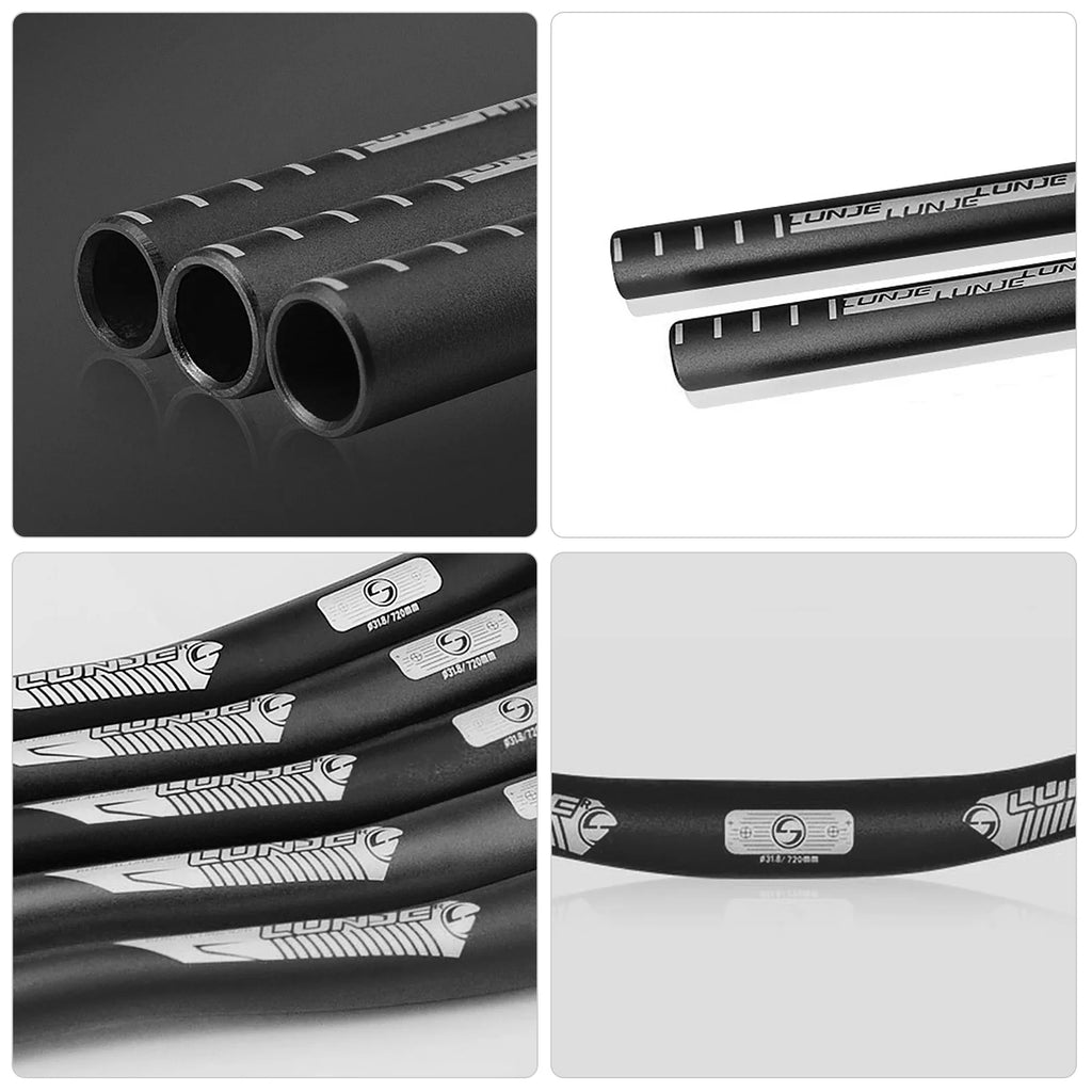31.8x720mm Aluminium Alloy MTB Extra Long Handlebar Riser Bar U34836