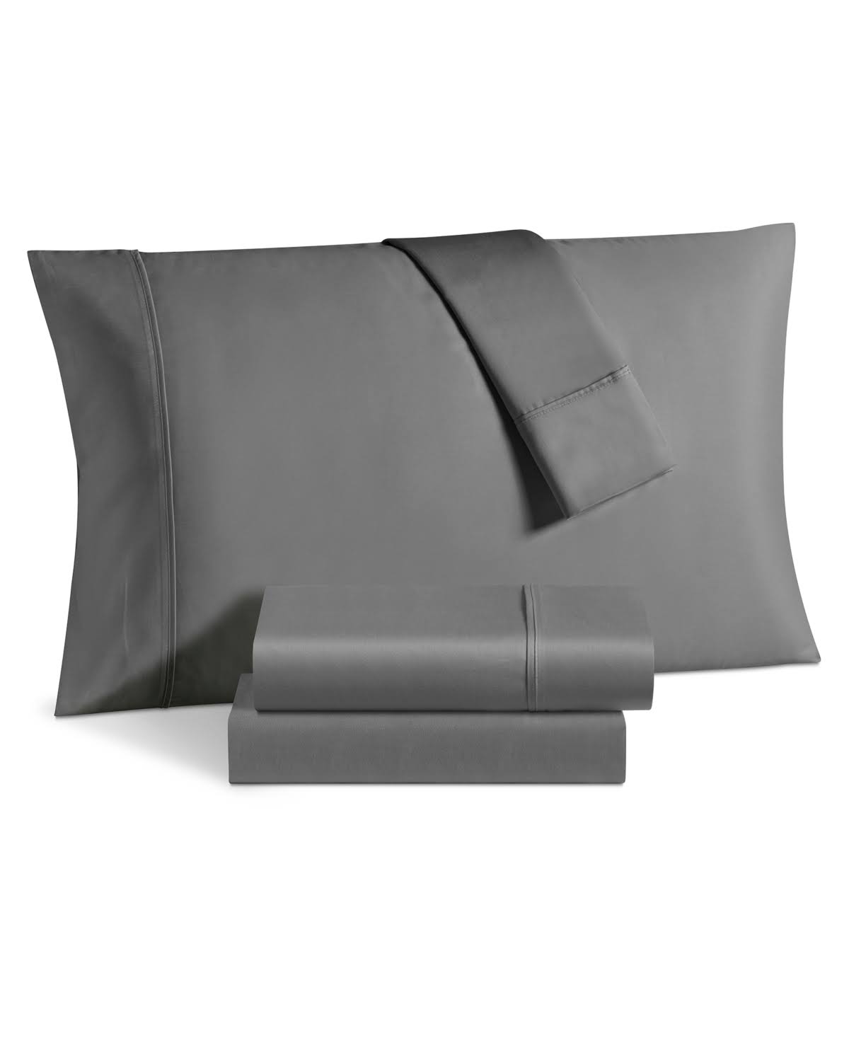 Grey 6-Pc. Solid California King Extra Deep Sheet Set L571