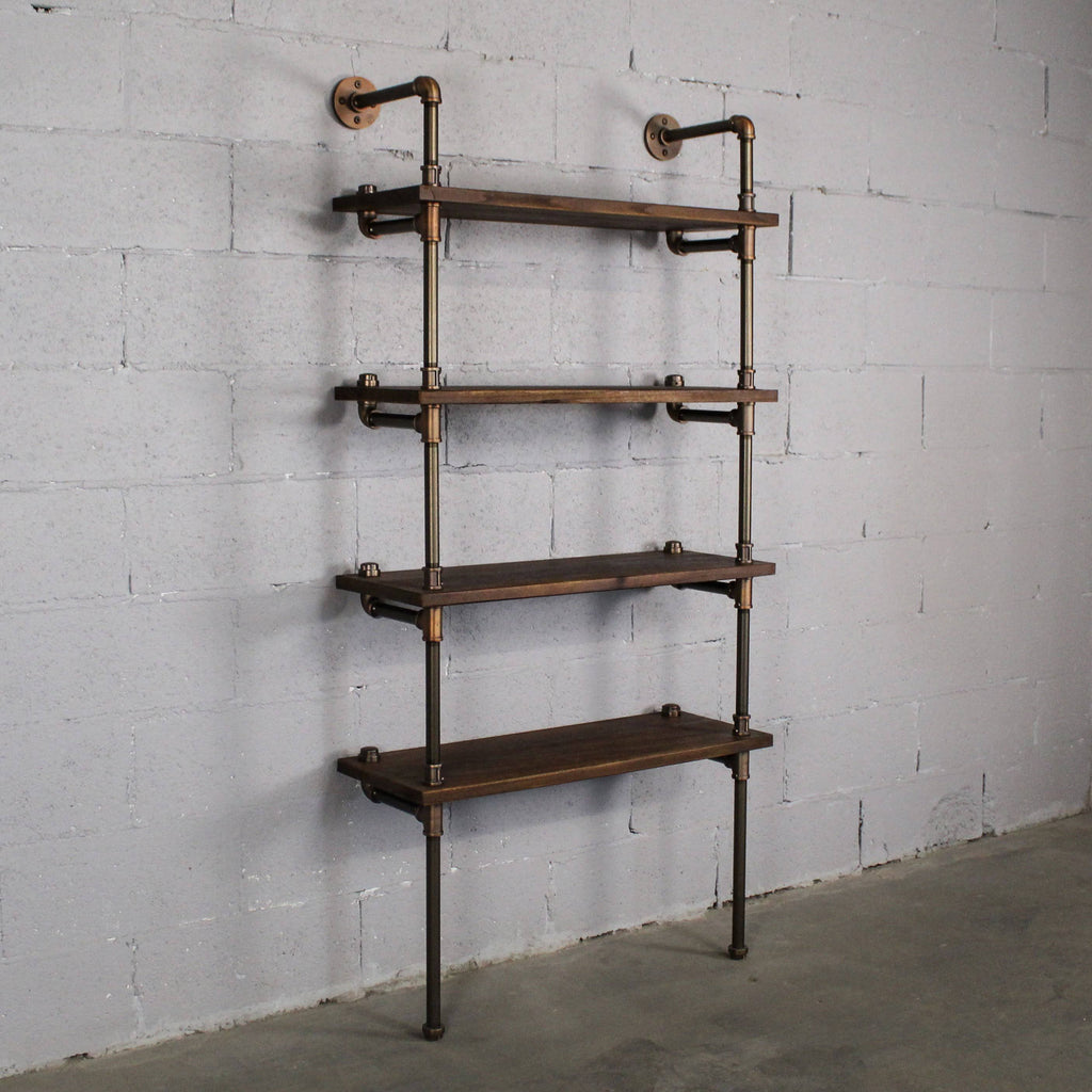Black Industrial Etagere Bookcase C3809
