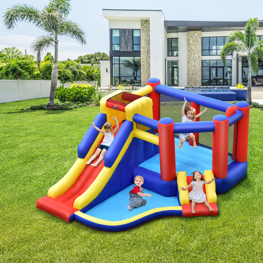 Inflatable Bouncy Castle with Double Slides N436