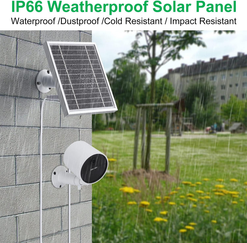 Silver Solar Panel for Outdoor Security Camera S204