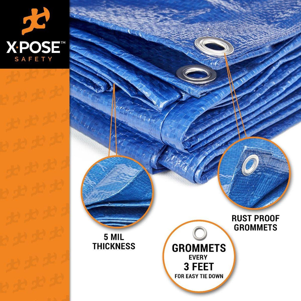 Blue Poly Tarps 20 x 30 - Case of 4 J221