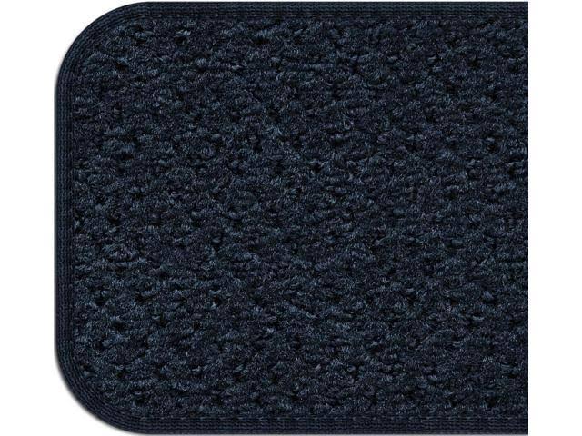 Navy Blue Attachable Carpet Stair Treads Set of 12 H56473