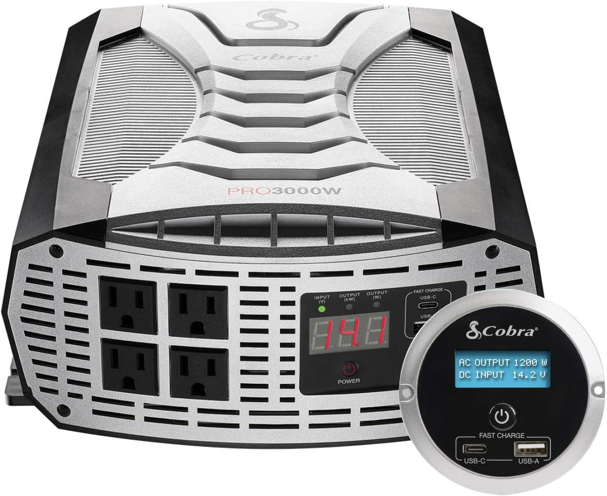 3000W Power Inverter with 4 AC Outlets and 2 USB Ports H151