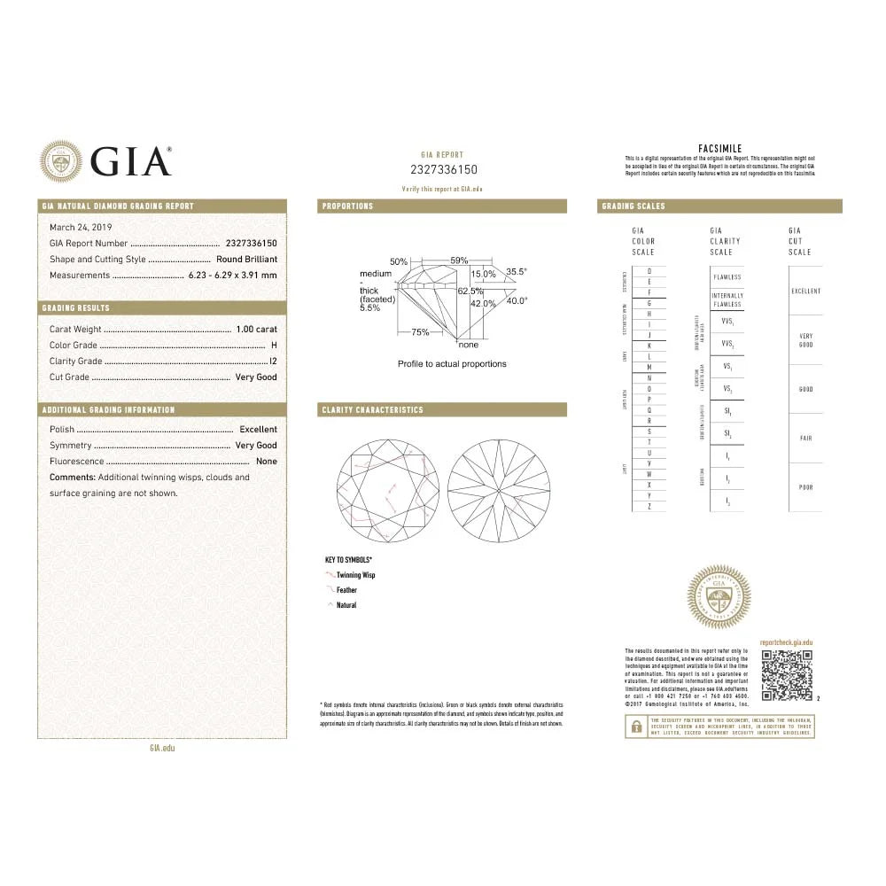 1.48 CT GIA Certified Round Brilliant Diamond Halo Engagement Ring 14K Gold L7858