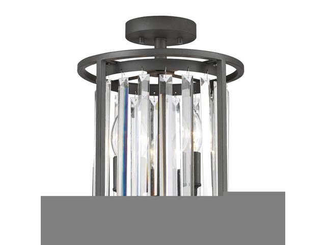Bronze 3 Light Semi Flush Mount D103477