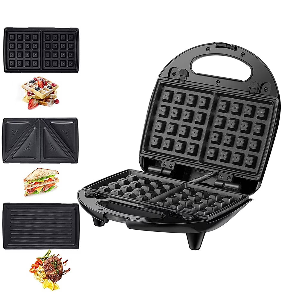 Stainless Steel Electric Baking Pan Sandwich Waffle Maker B88743