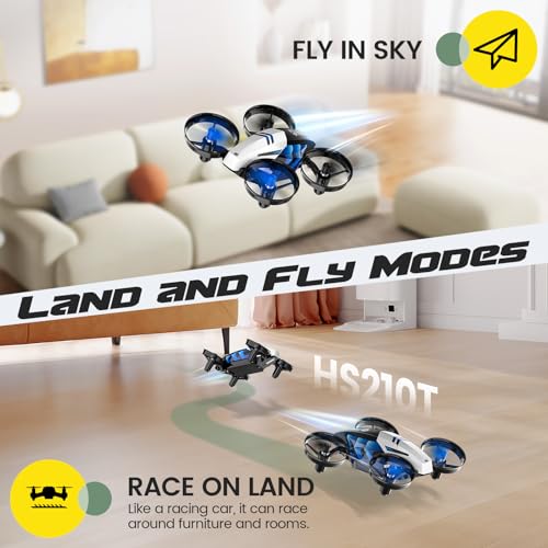 Mini Indoor Drone with Land & Fly Mode, RC Quadcopter M86519