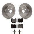 Rear Disc Brake Rotors and Ceramic Pads Kit P176